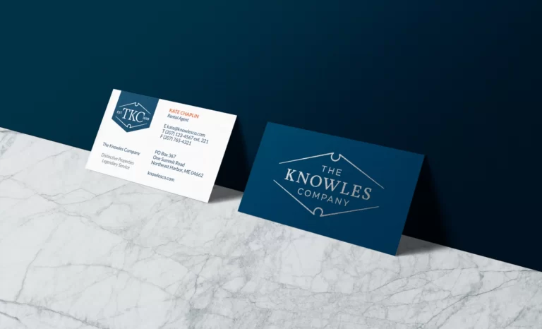 Image of new business card for The Knowles Company luxury real estate